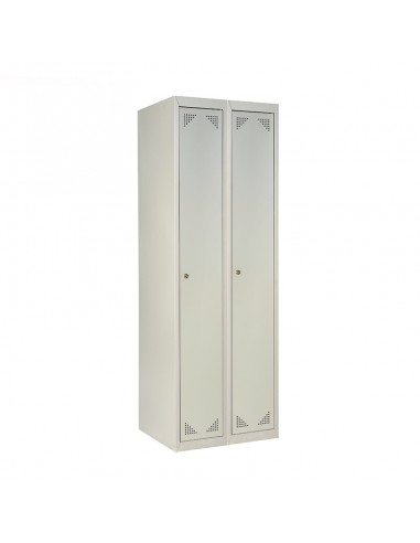 Taquilla serie ECO metálica de 1 puerta ancho 30cm. 2 módulos. GRIS