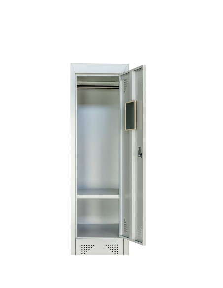 Taquilla serie ECO metálica de 2 puertas ancho 30cm. 1 módulo. GRIS