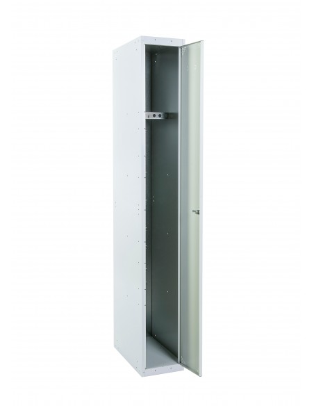 Taquilla metálica 1 puerta gris ancho 30cm 2 modulos Ekanet