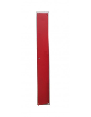 Taquilla metálica 1 puerta ROJA ancho 40cm. 1 módulo.