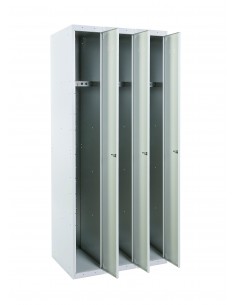 Taquilla metálica1 puerta GRIS ancho 40cm 3 módulos 2